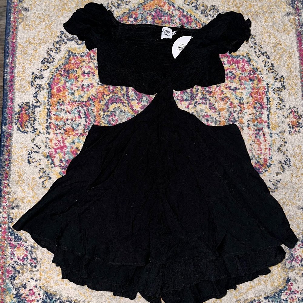 Kezian Romper Black - Princess Polly